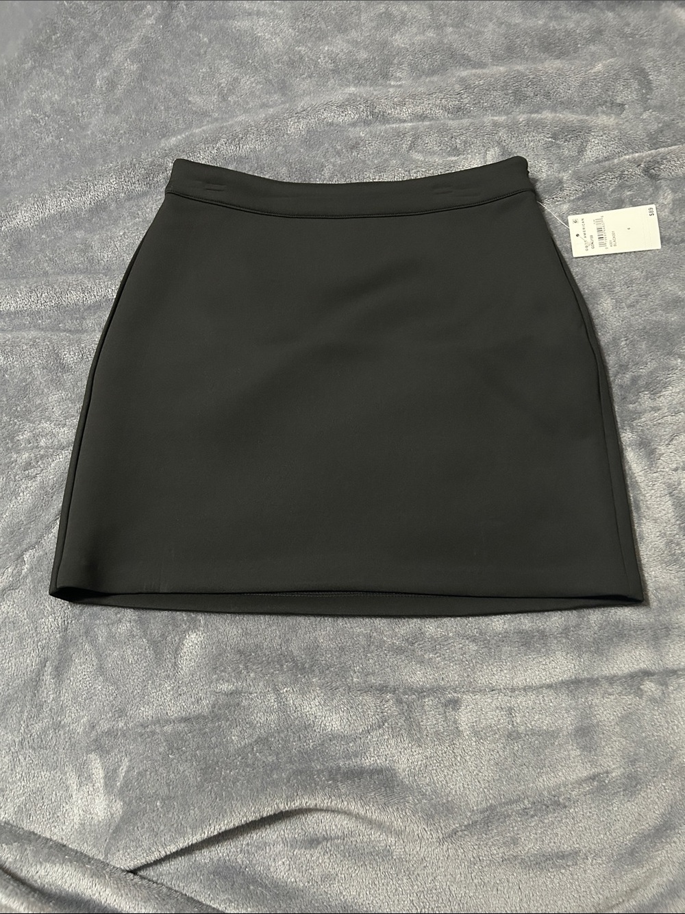 Good American Black Scuba Mini Skirt